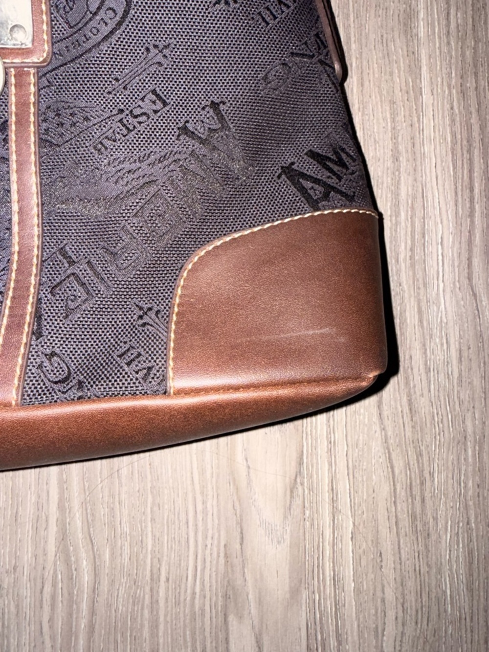 American Living Black and Brown Shoulder Bag - Picture 2 of 7